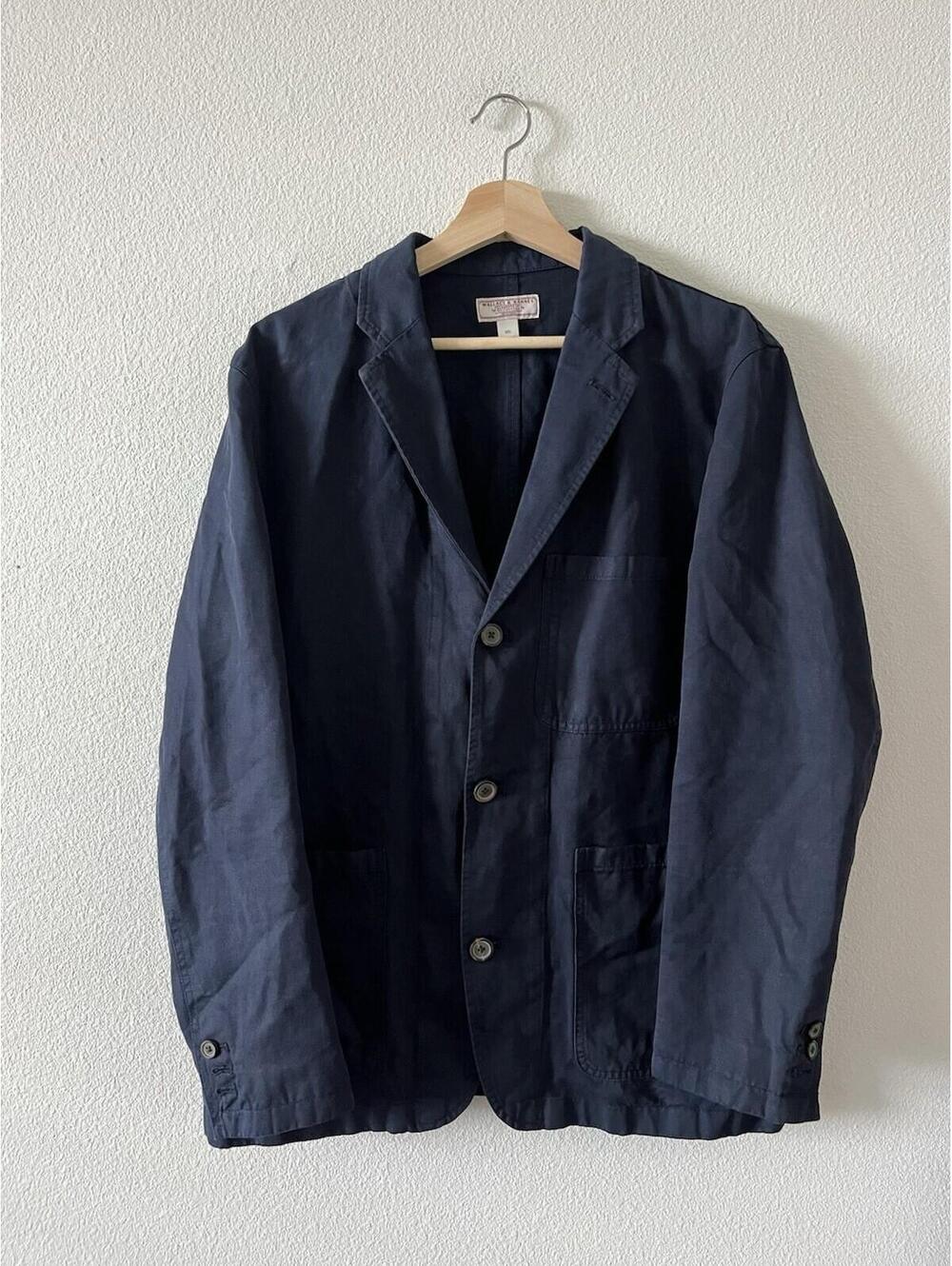 Wallace And Barnes Navy Blazer Work Jacket Chore Coat 40s